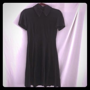 Black Dress with Black Collar